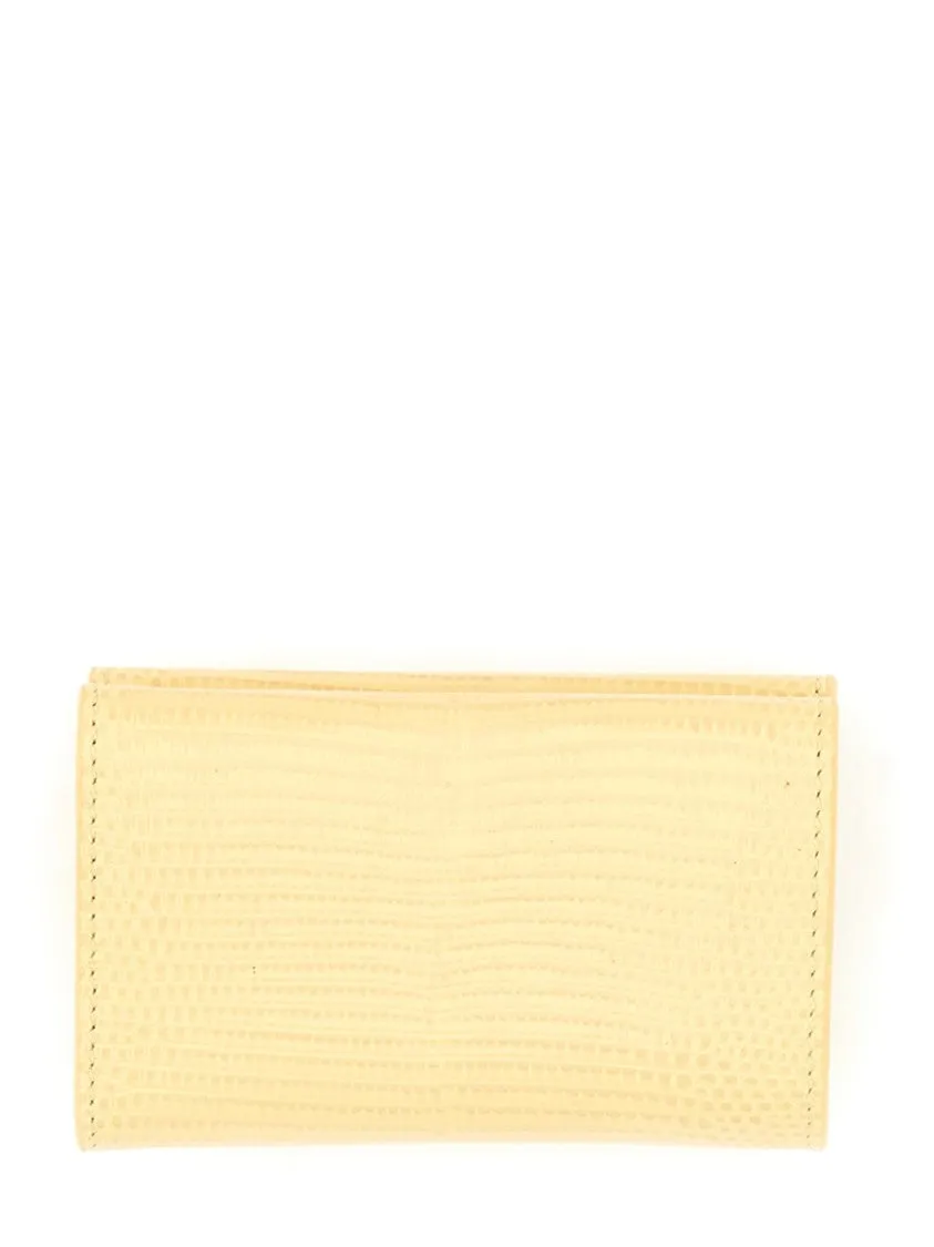 Baby" Textured Leather Wallet