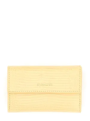 Baby" Textured Leather Wallet