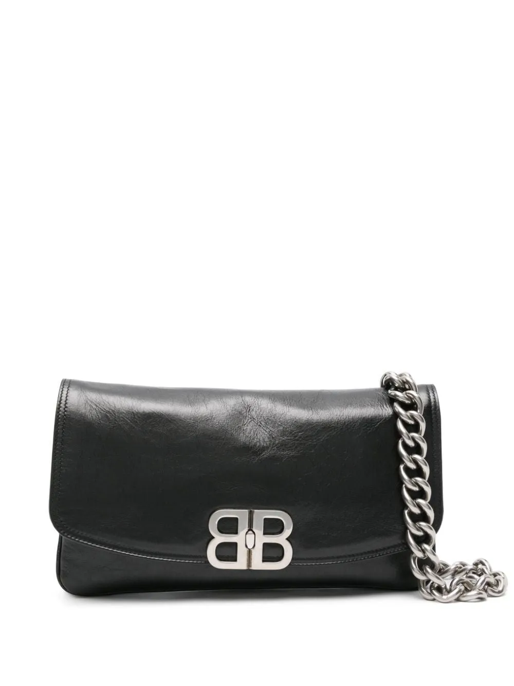 BALENCIAGA BAG, MODEL BB SOFT MOYEN CALFSKIN LEATHER MODEL.? DIMENSIONS: L29.9 X H17 X W3 CM.? REMOVABLE AND ADJUSTABLE LEATHER SHOULDER STRAP (50CM). REMOVABLE CHAIN SHOULDER STRAP (19CM).