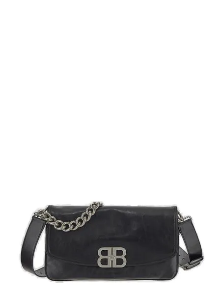 BALENCIAGA BAG, MODEL BB SOFT MOYEN CALFSKIN LEATHER MODEL.? DIMENSIONS: L29.9 X H17 X W3 CM.? REMOVABLE AND ADJUSTABLE LEATHER SHOULDER STRAP (50CM). REMOVABLE CHAIN SHOULDER STRAP (19CM).