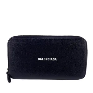 Balenciaga Leather Long Wallet (Bi-Fold) (Pre-Owned)