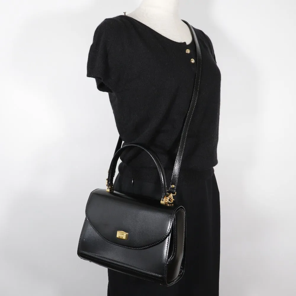 BALLY Handbag Calfskin black 2WAYShoulder One handle Women Used
