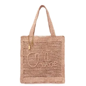 Banana Raffia Tote, Beige