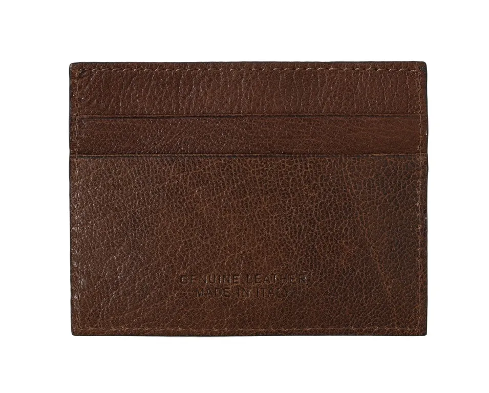 Billionaire Italian Couture Leather Cardholder Men's Wallet