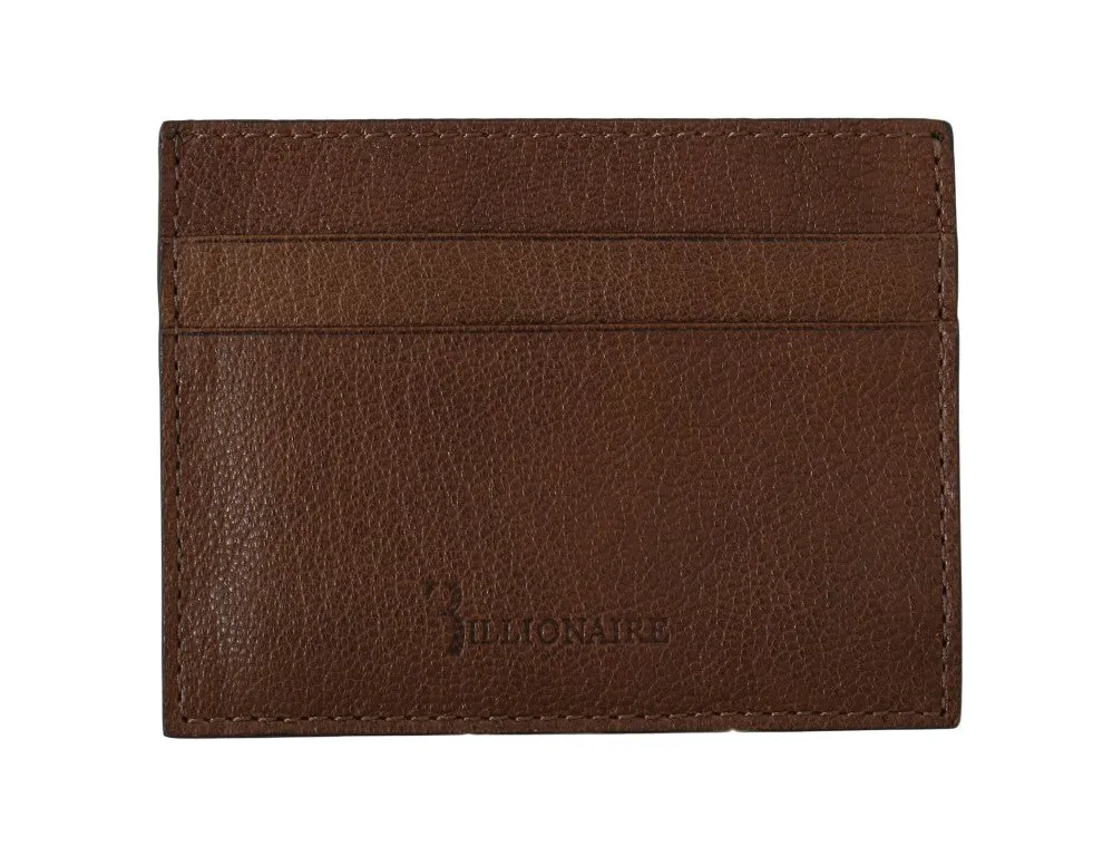 Billionaire Italian Couture Leather Cardholder Men's Wallet