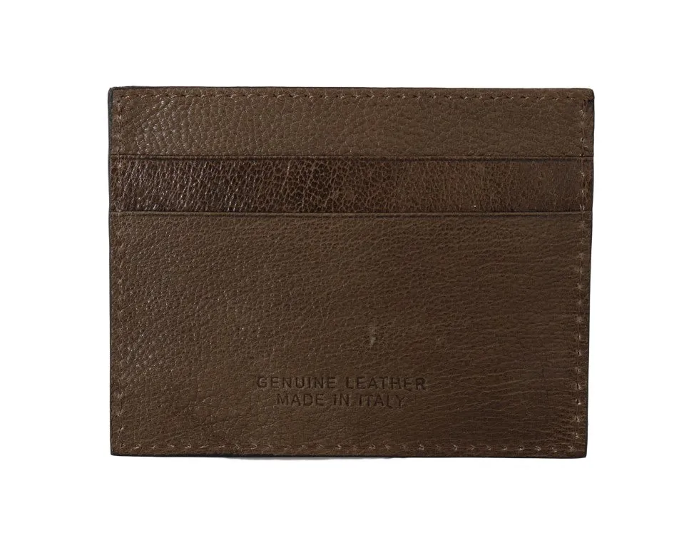 Billionaire Italian Couture Leather Cardholder Men's Wallet