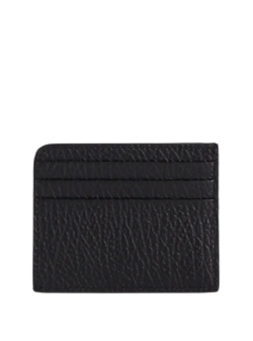 Black Grained Leather Cad Holder