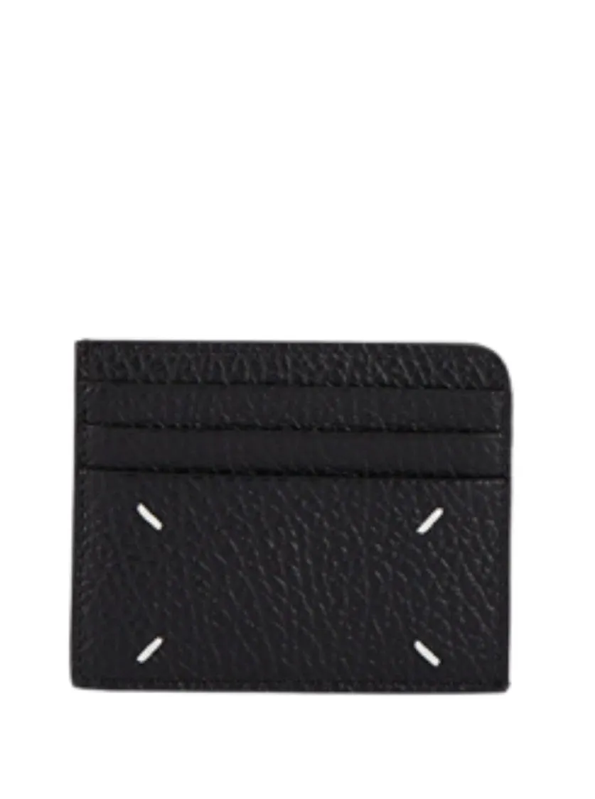 Black Grained Leather Cad Holder