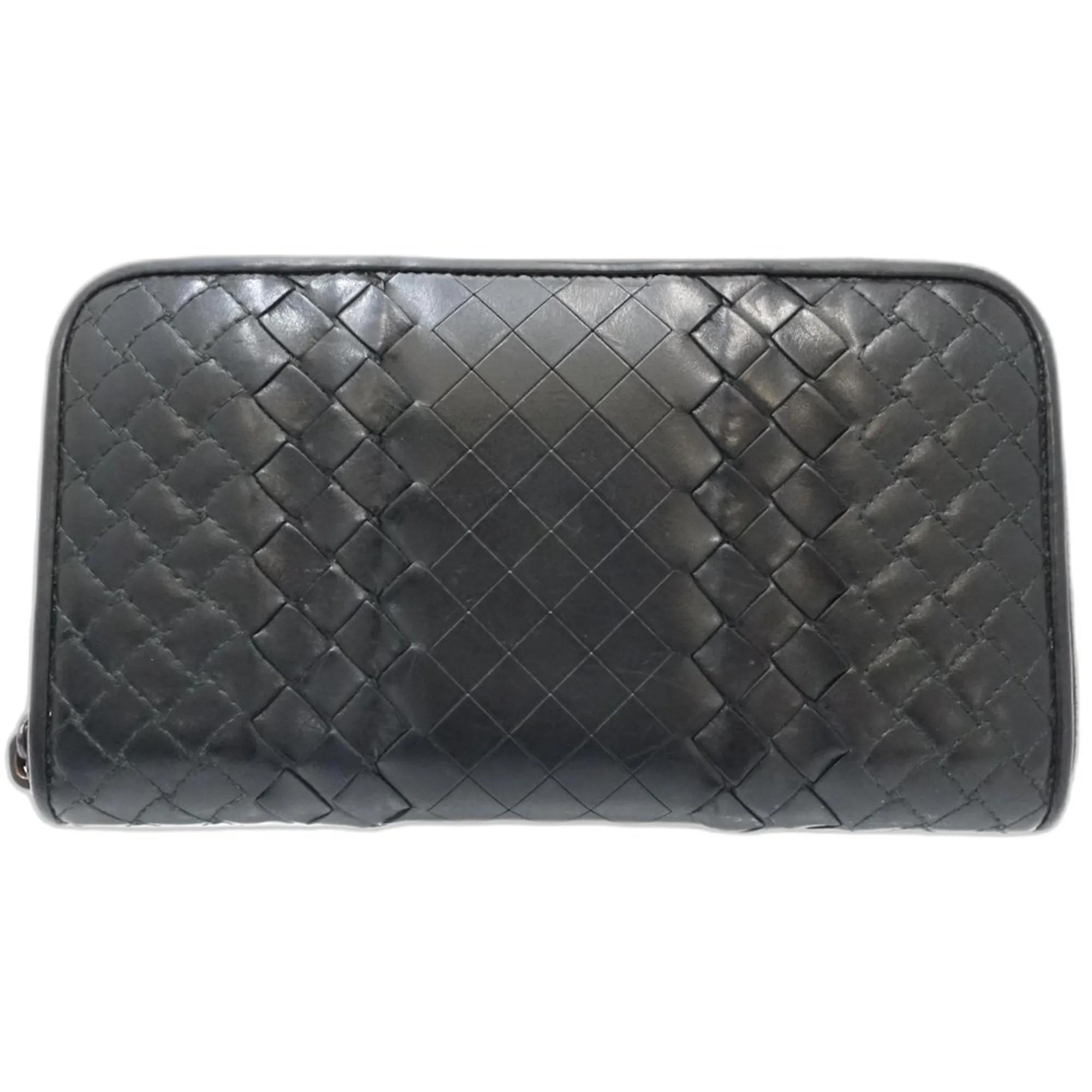 Bottega Veneta Intrecciato Leather Long Wallet (Bi-Fold) (Pre-Owned)