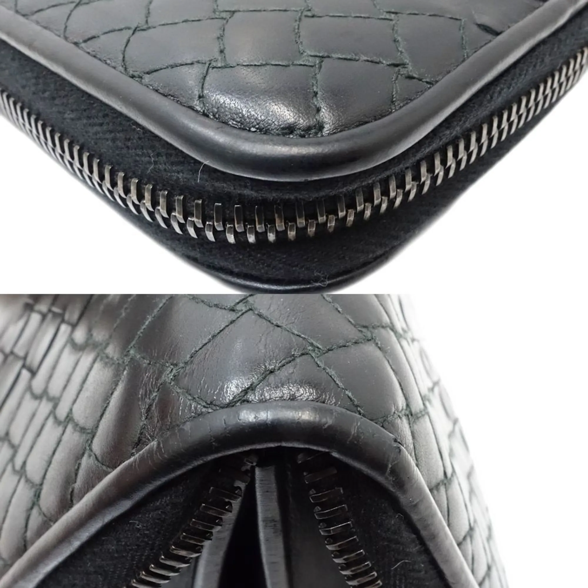 Bottega Veneta Intrecciato Leather Long Wallet (Bi-Fold) (Pre-Owned)
