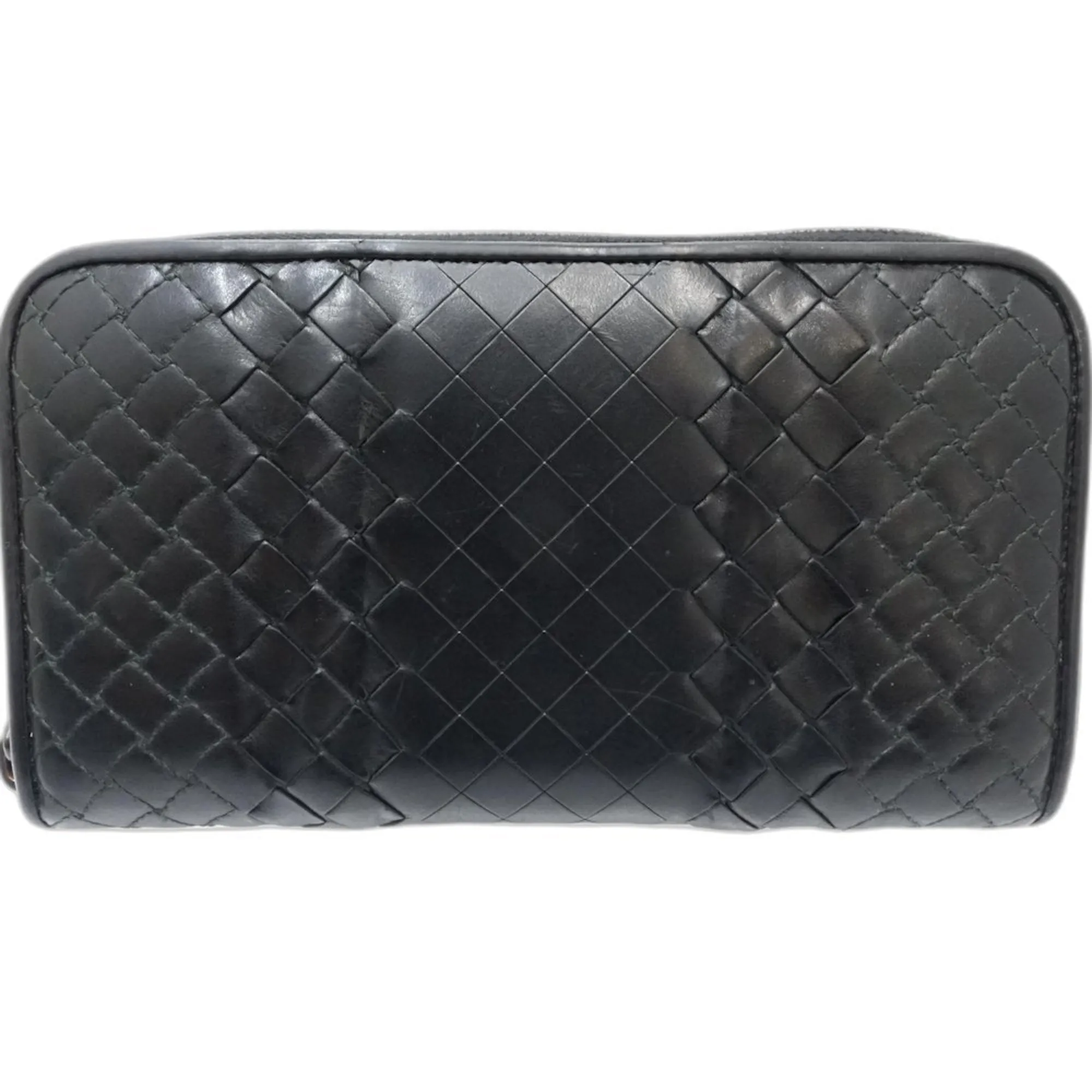 Bottega Veneta Intrecciato Leather Long Wallet (Bi-Fold) (Pre-Owned)