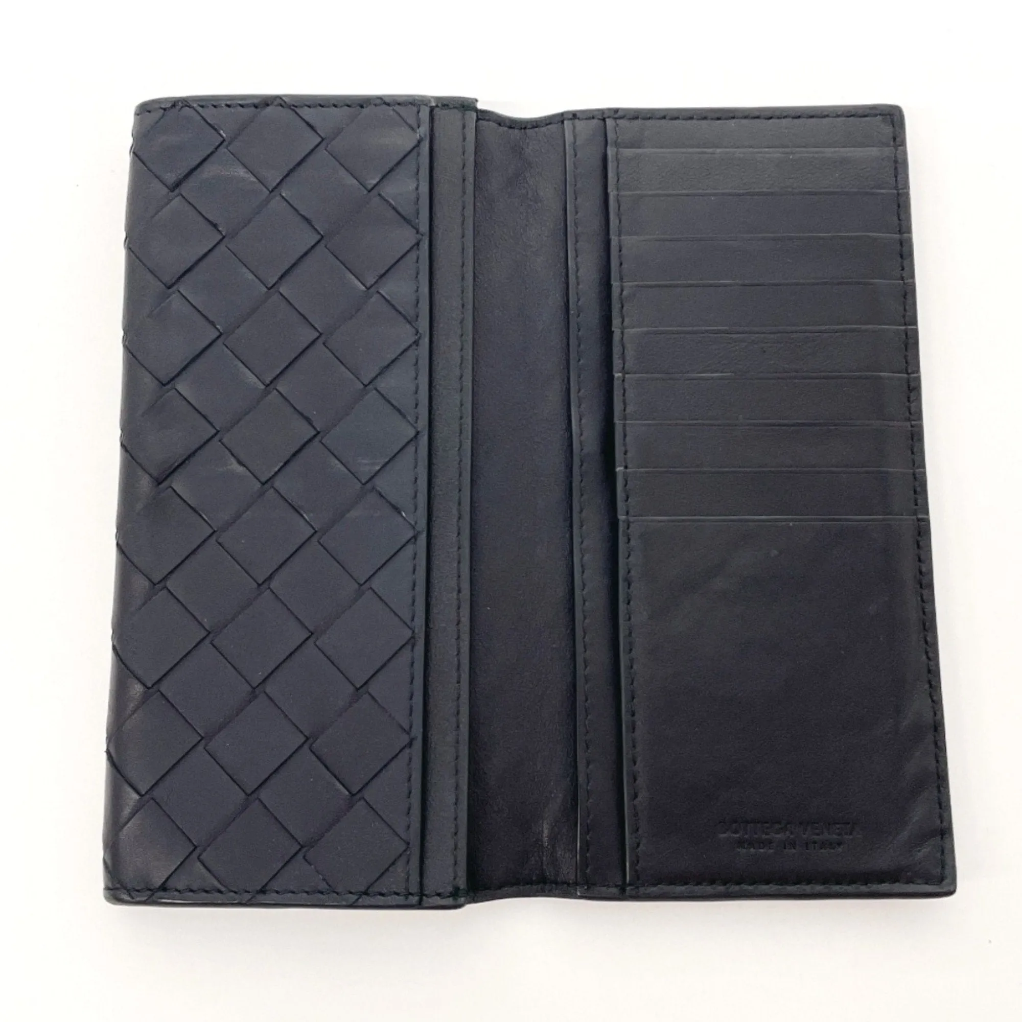 Bottega Veneta Leather Long Bill Wallet (Bi-Fold) (Pre-Owned)