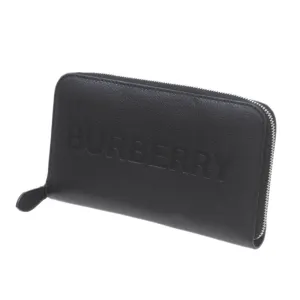 Burberry  Leather Long Wallet (Bi-Fold) (Pre-Owned)