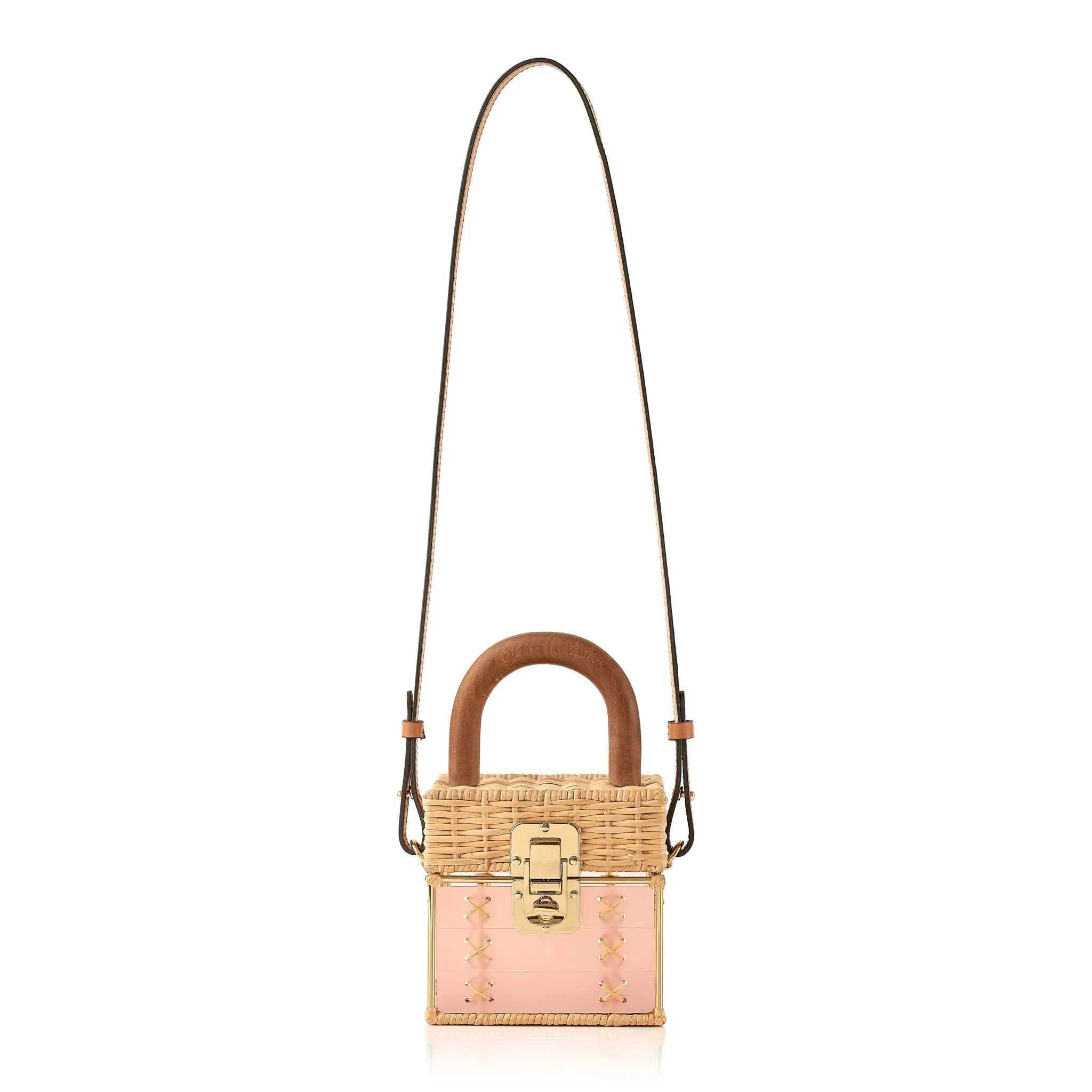 Cacau Gold Bag Pink