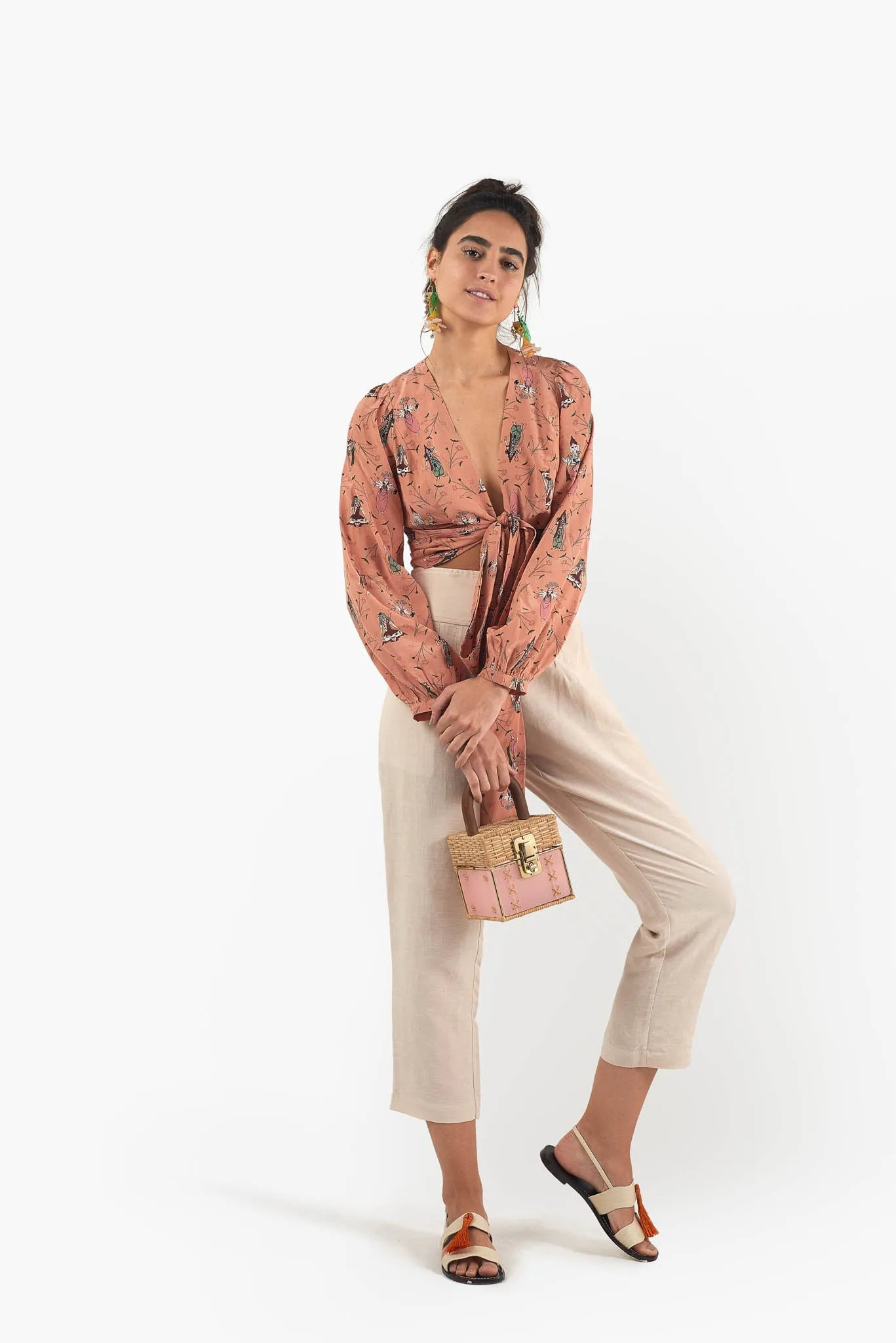 Cacau Gold Bag Pink