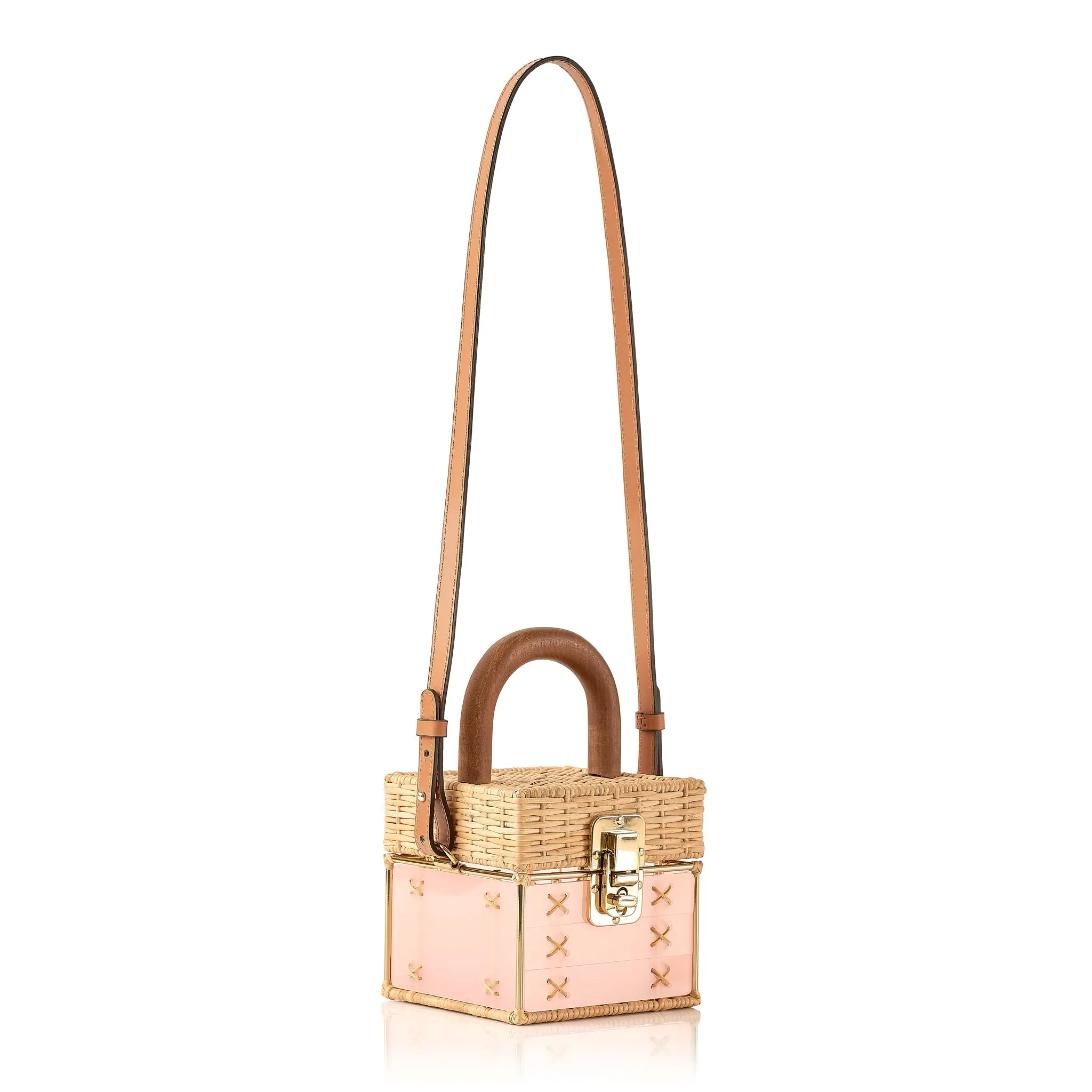 Cacau Gold Bag Pink