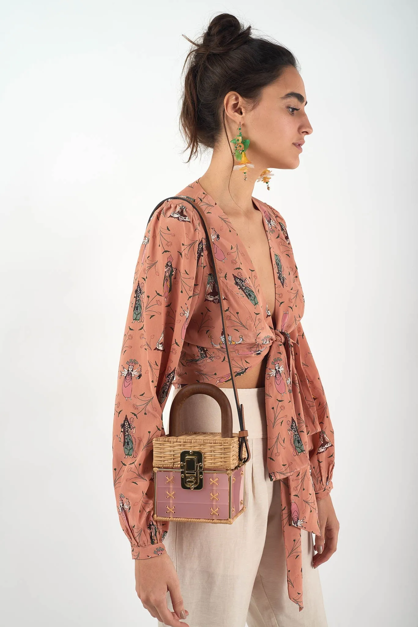 Cacau Gold Bag Pink