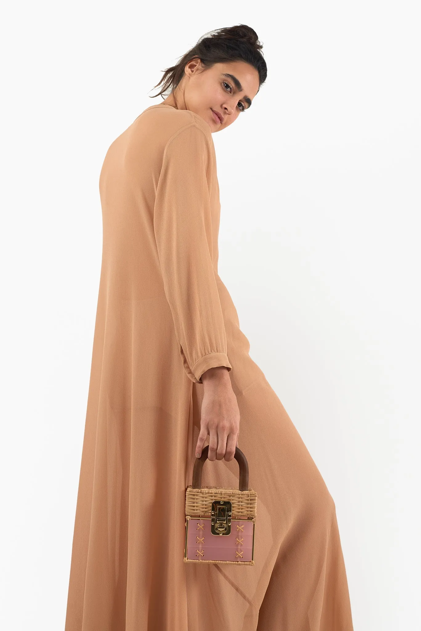 Cacau Gold Bag Pink