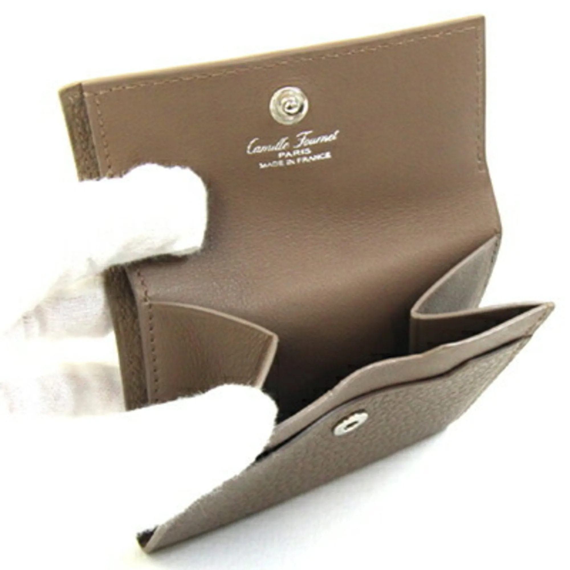 Camille Fournet Leather Coin Purse/Coin Case (Pre-Owned)