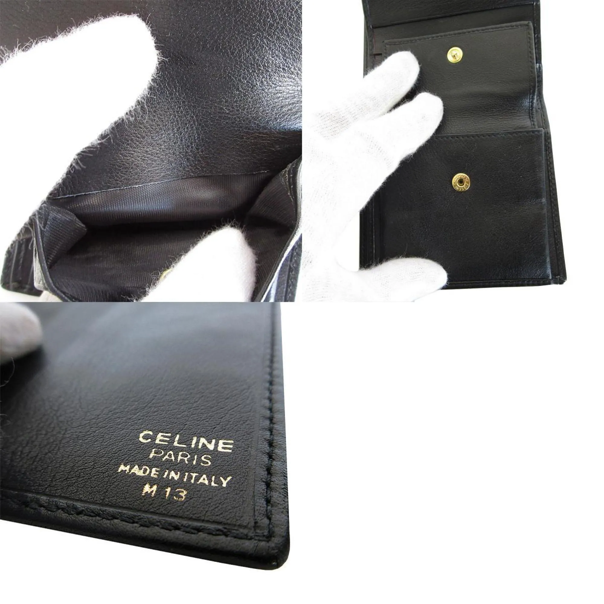 Celine Leather Wallet (Bi-Fold) (Pre-Owned)