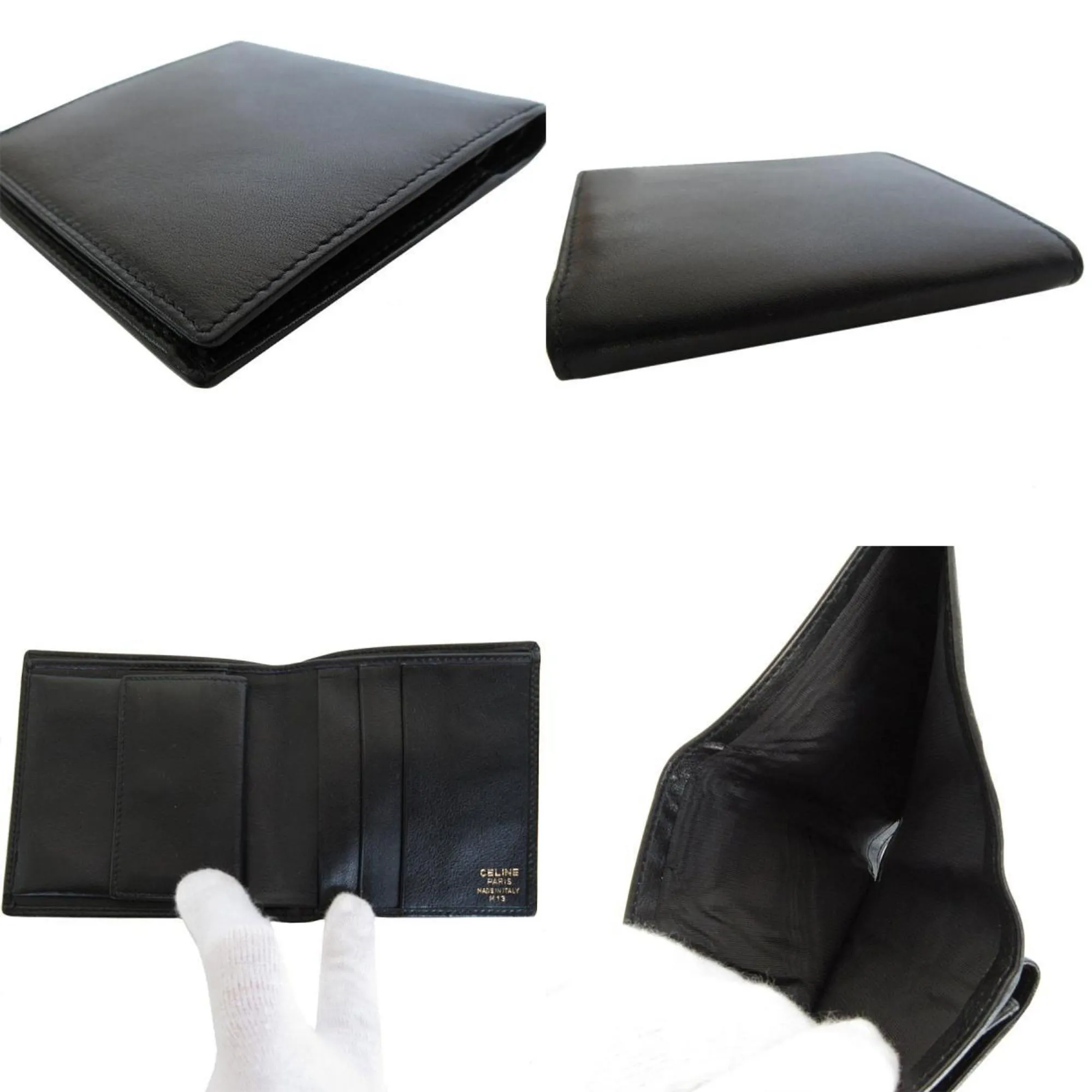 Celine Leather Wallet (Bi-Fold) (Pre-Owned)