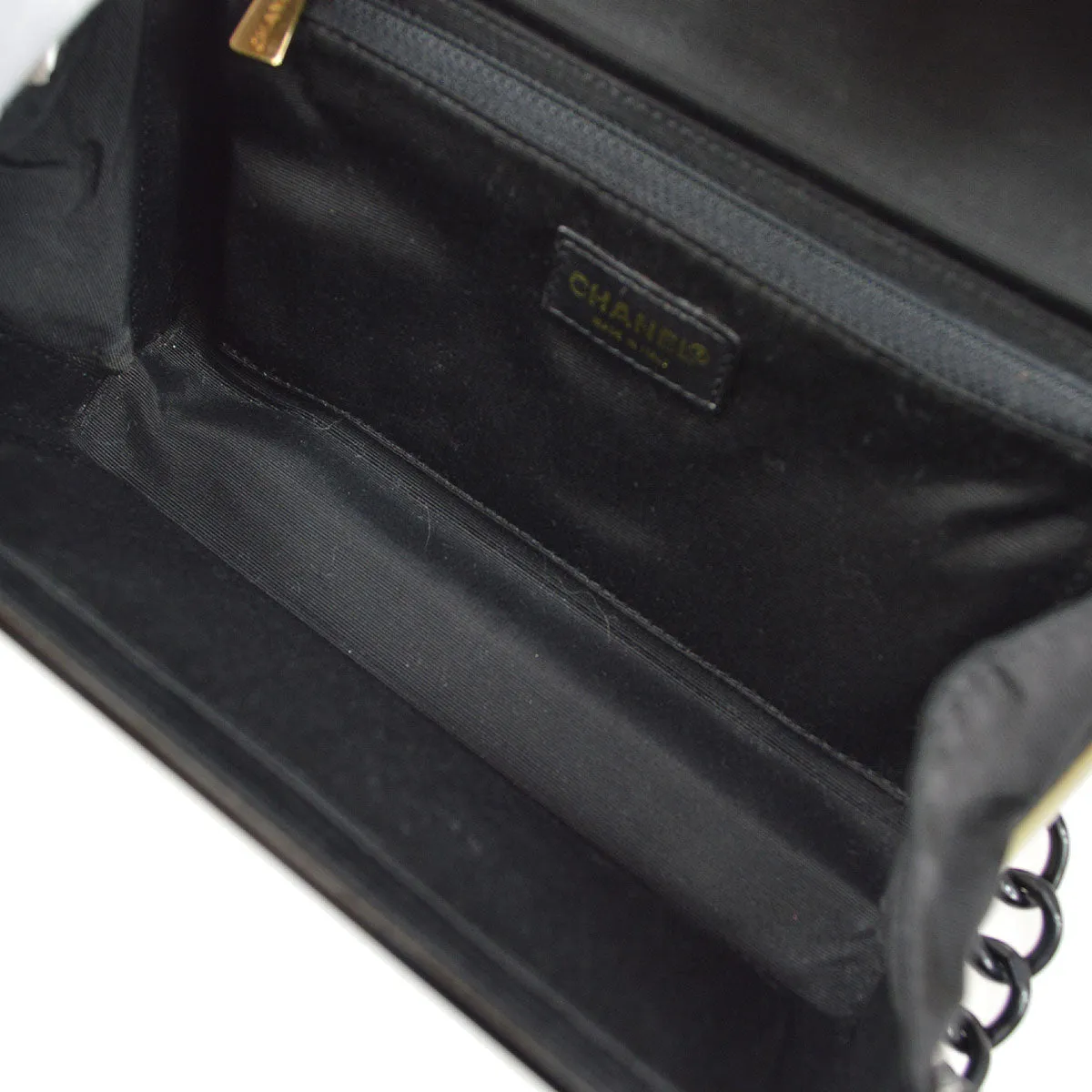 CHANEL 2000-2001 Monochrome Acrylic Shoulder Bag Small
