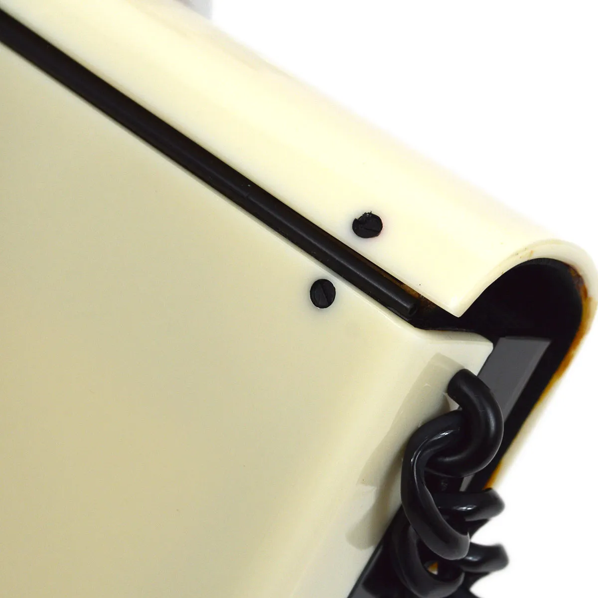CHANEL 2000-2001 Monochrome Acrylic Shoulder Bag Small