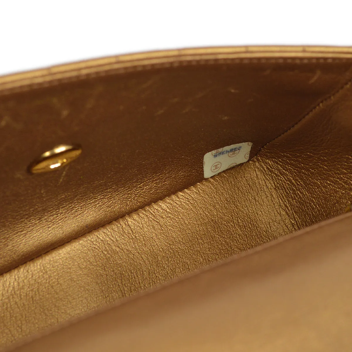 Chanel Bronze Lambskin Straight Flap Chain Shoulder Bag