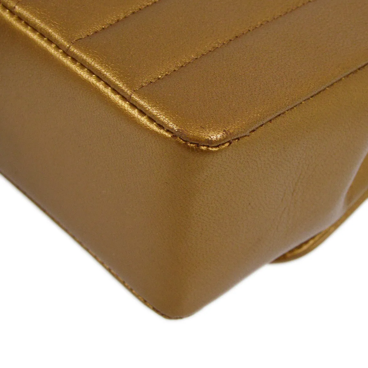 Chanel Bronze Lambskin Straight Flap Chain Shoulder Bag