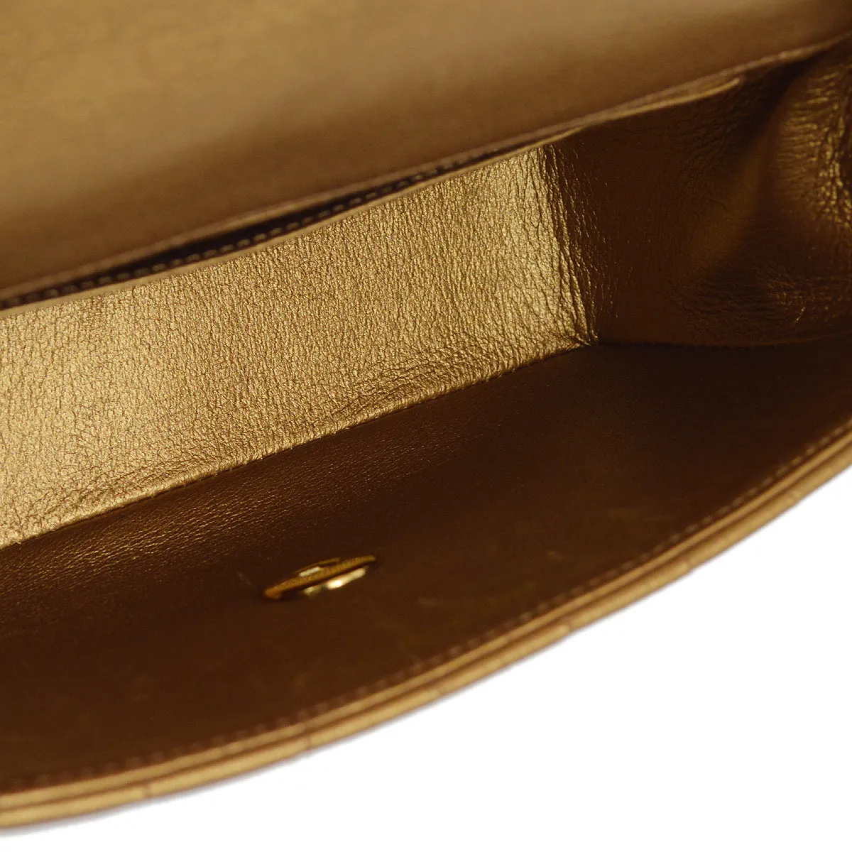Chanel Bronze Lambskin Straight Flap Chain Shoulder Bag