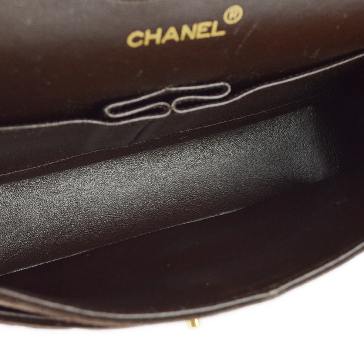 Chanel Brown Suede Medium Classic Double Flap Shoulder Bag