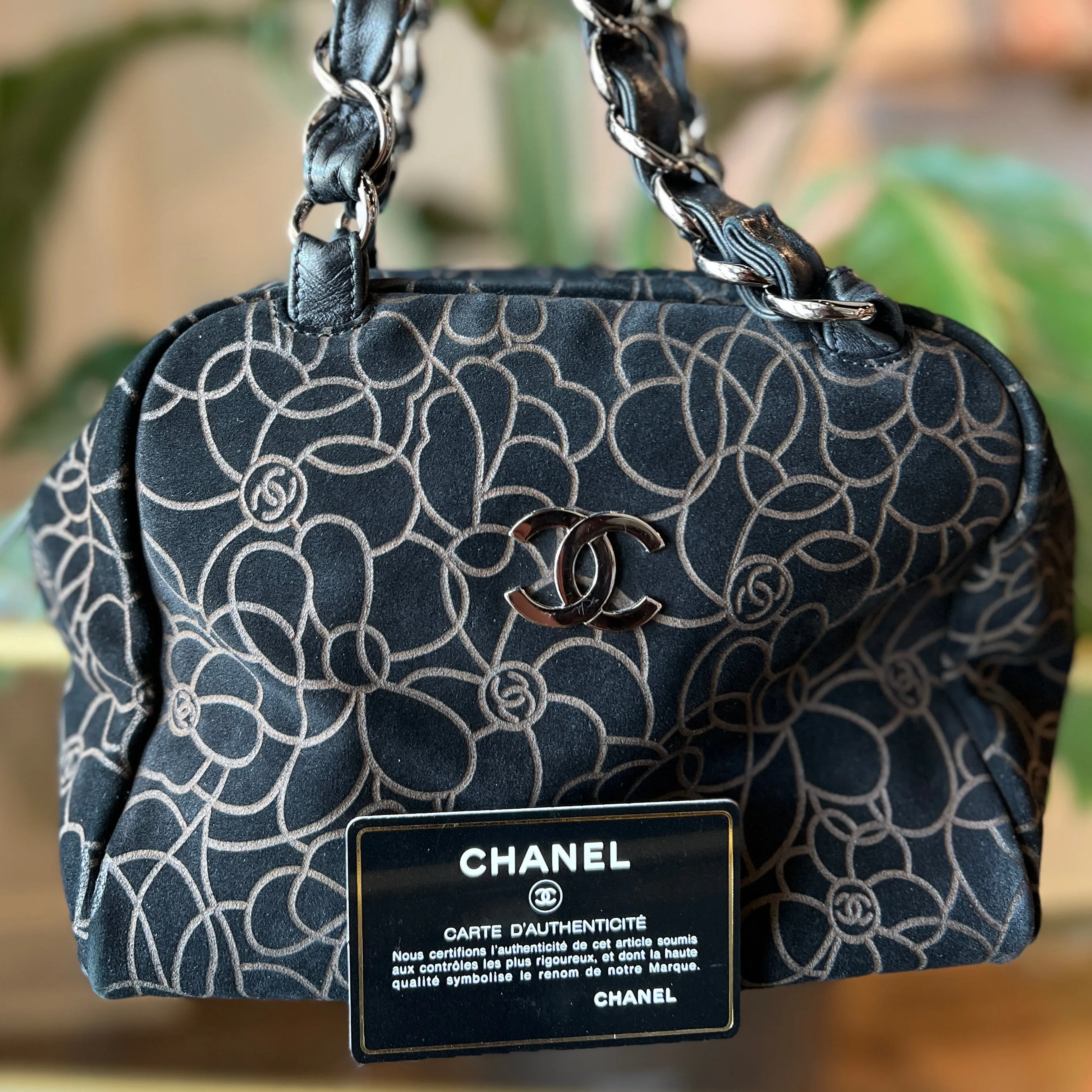 CHANEL Camellia Shoulder Bag