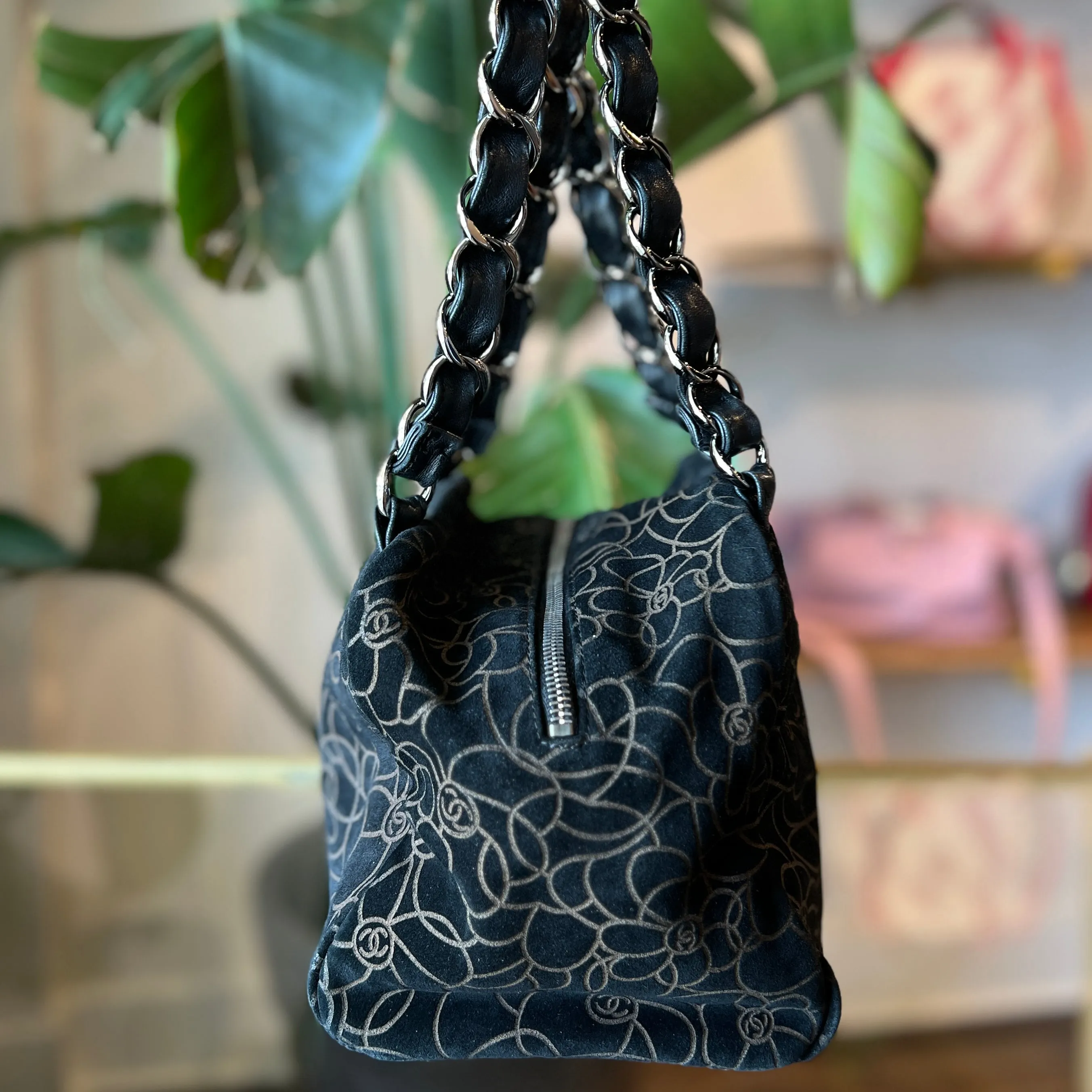 CHANEL Camellia Shoulder Bag