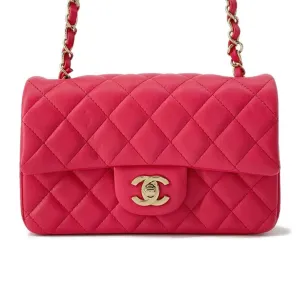 Chanel Chain Shoulder Bag Coco Mark Matelasse Lambskin A69900 CHANEL Flap Women's