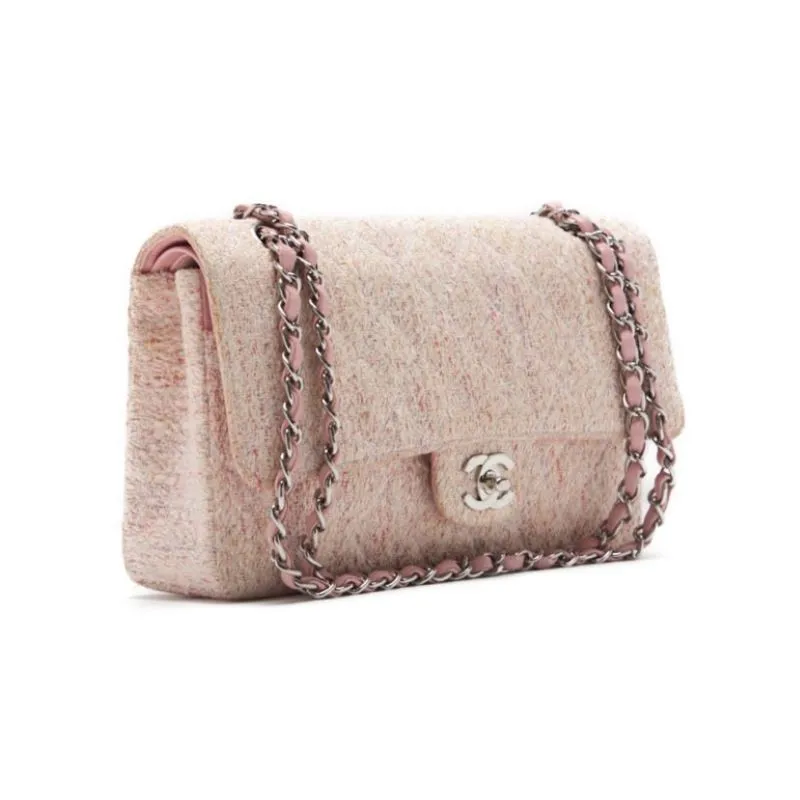 CHANEL ??CHANEL?? Turnlock Double Flap Chain Shoulder Tweede Pink (Silver G) Shoulder Bag Mini Shoulder Bag  Bag Hybrid ?? Delivery?? Eb Yaboo Online