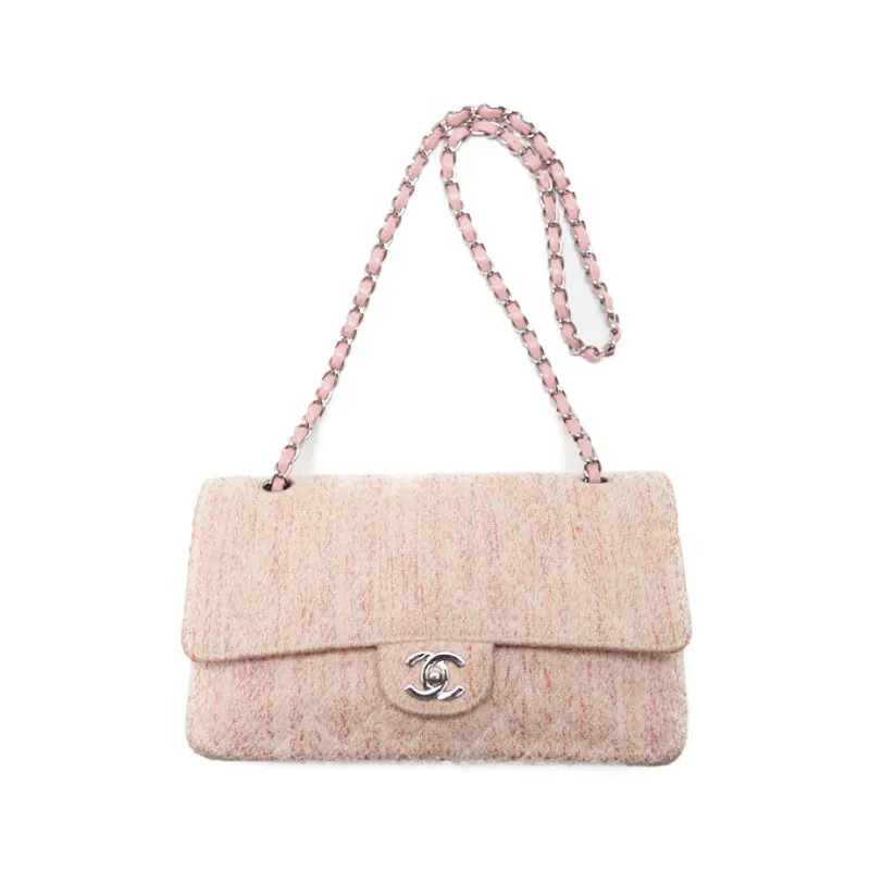 CHANEL ??CHANEL?? Turnlock Double Flap Chain Shoulder Tweede Pink (Silver G) Shoulder Bag Mini Shoulder Bag  Bag Hybrid ?? Delivery?? Eb Yaboo Online