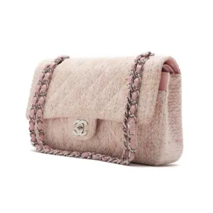 CHANEL ??CHANEL?? Turnlock Double Flap Chain Shoulder Tweede Pink (Silver G) Shoulder Bag Mini Shoulder Bag  Bag Hybrid ?? Delivery?? Eb Yaboo Online