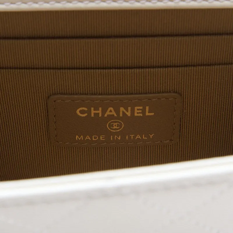 CHANEL ??CHANEL??Mini Trace Pearl Chain Sder  White  Shoulder Bag Mini Shellder Bag  Bag Hybrid ?? Ship??