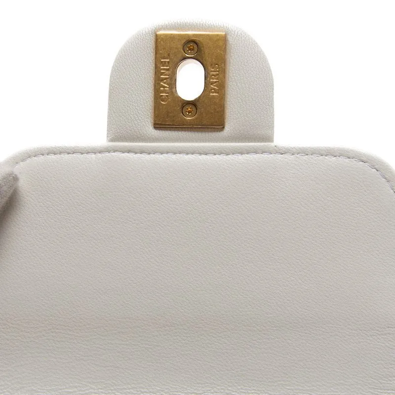 CHANEL ??CHANEL??Mini Trace Pearl Chain Sder  White  Shoulder Bag Mini Shellder Bag  Bag Hybrid ?? Ship??