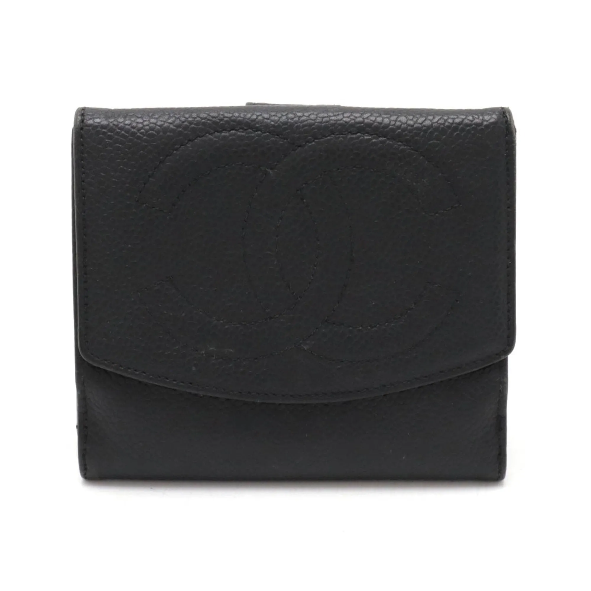 Chanel Grained Calfskin Wallet (Bi-Fold) (Pre-Owned)