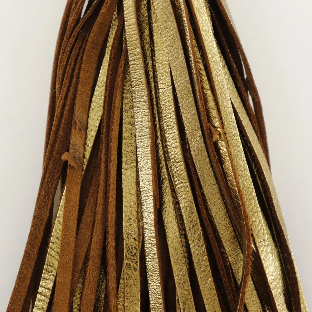 CHANEL Shoulder Bag A03727 lambskin gold Matrasse Fringe ChainShoulder Women Used