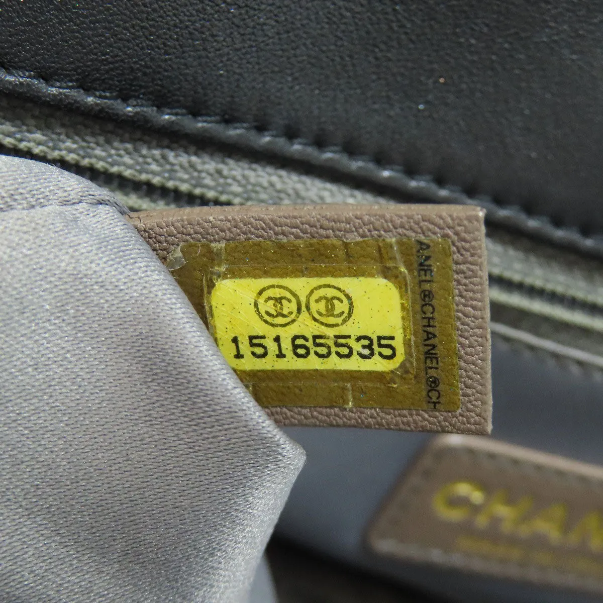 CHANEL Shoulder Bag Calfskin black ChainShoulder COCO Mark Gold Metal Women Used