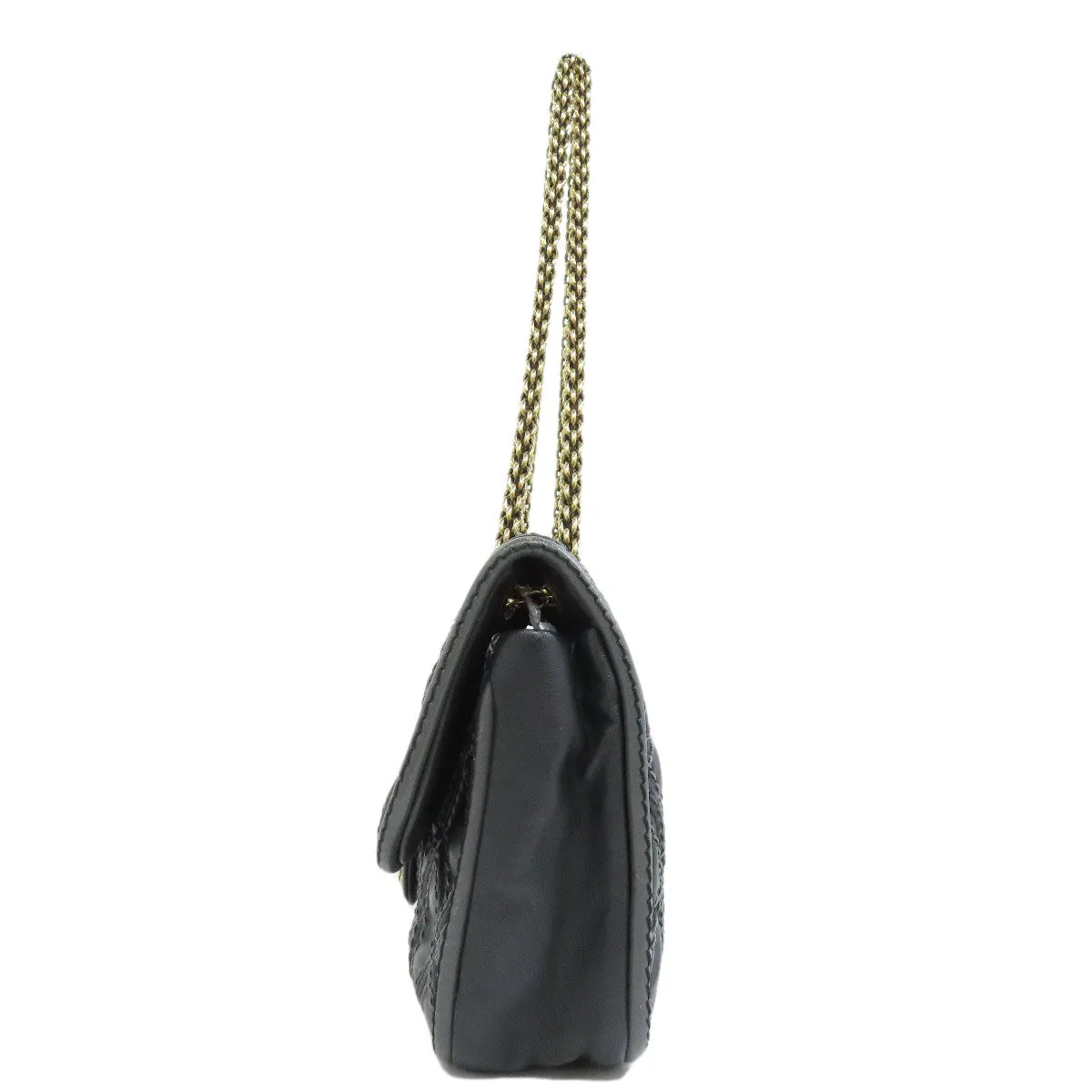 CHANEL Shoulder Bag Calfskin black ChainShoulder COCO Mark Gold Metal Women Used