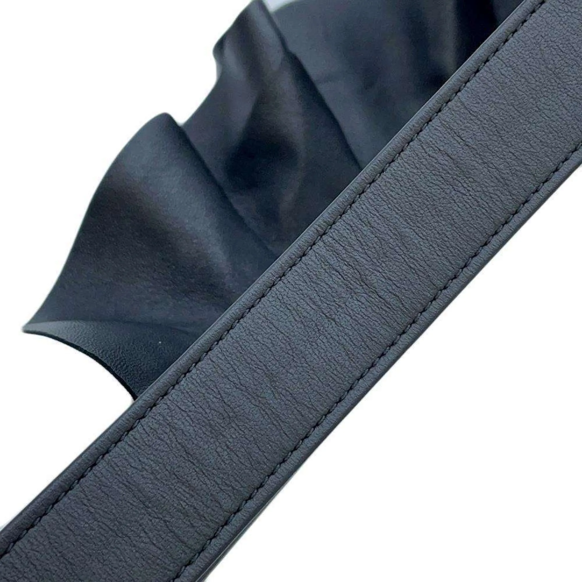 Chanel Shoulder Bag Coco Mark Matelasse Ruffle Leather AS1737 CHANEL Black