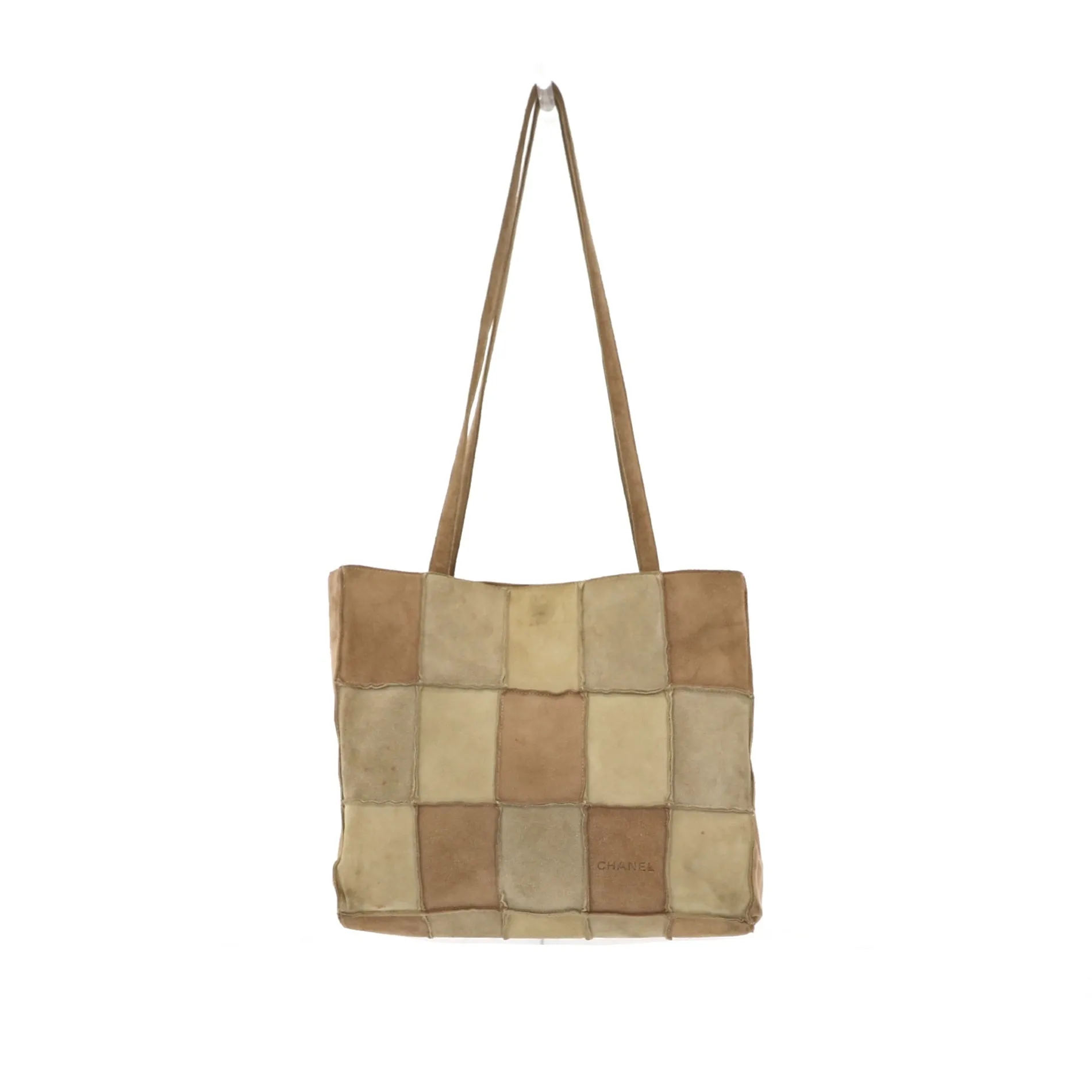 CHANEL Shoulder Bag in Beige Suede