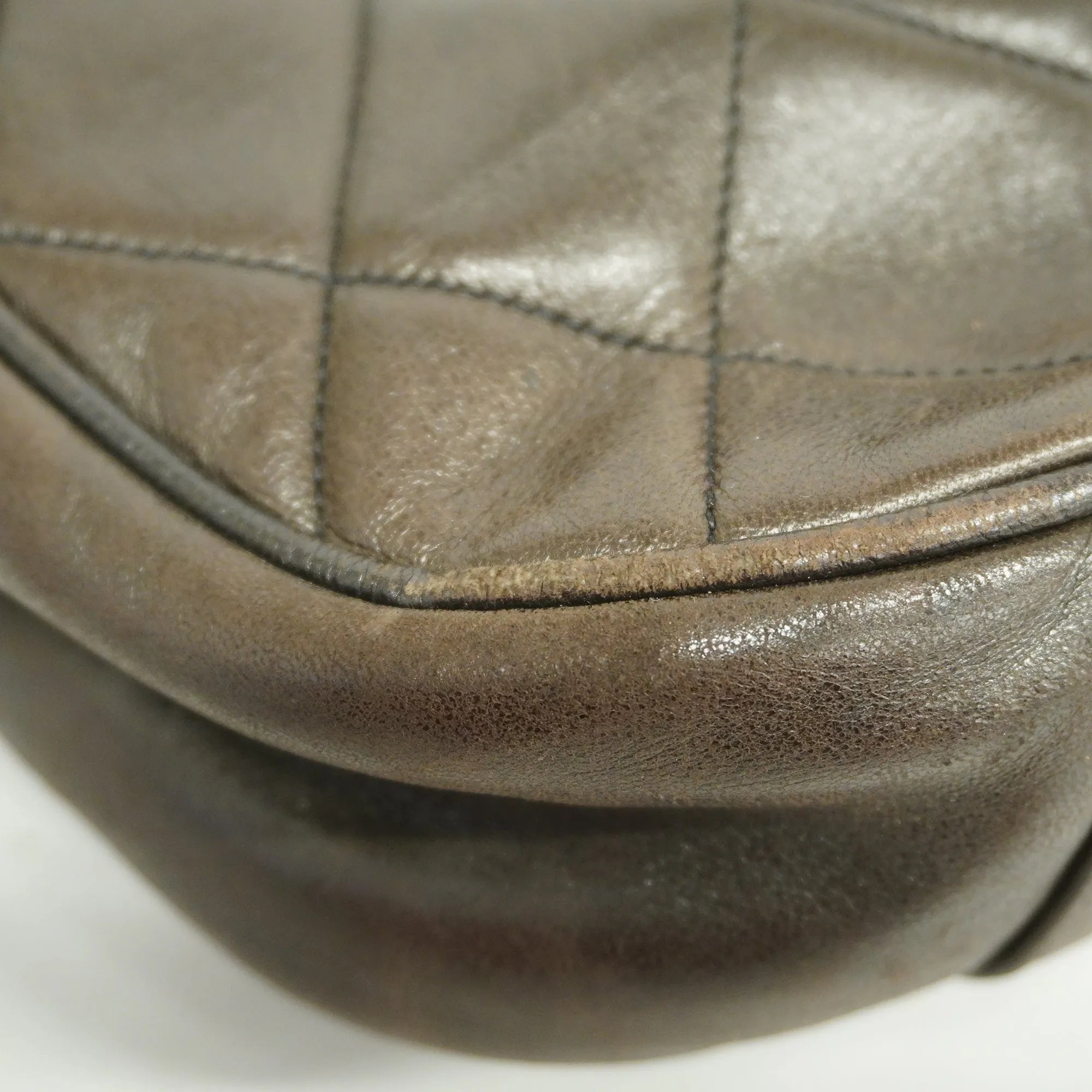 ChanelAuth  Matelasse Lambskin Women's Leather Shoulder Bag Black