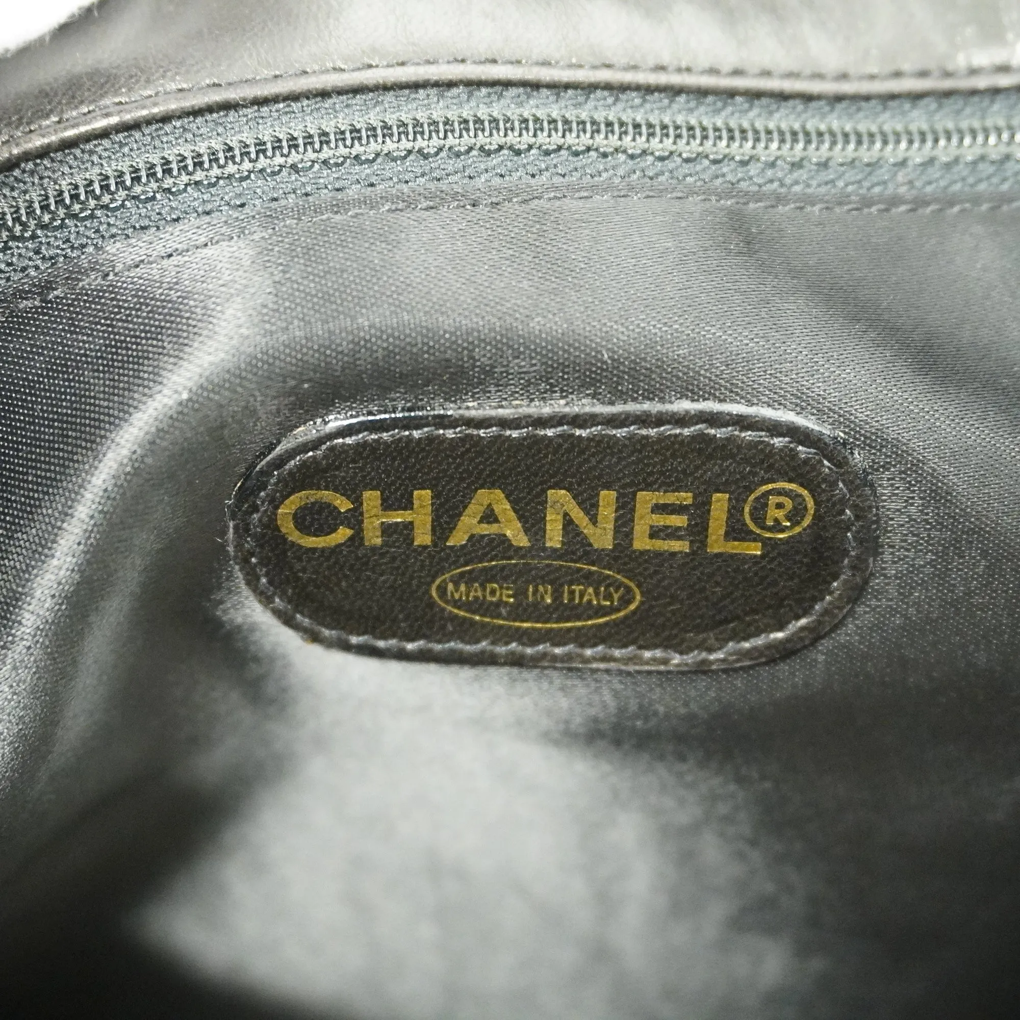 ChanelAuth  Matelasse Lambskin Women's Leather Shoulder Bag Black