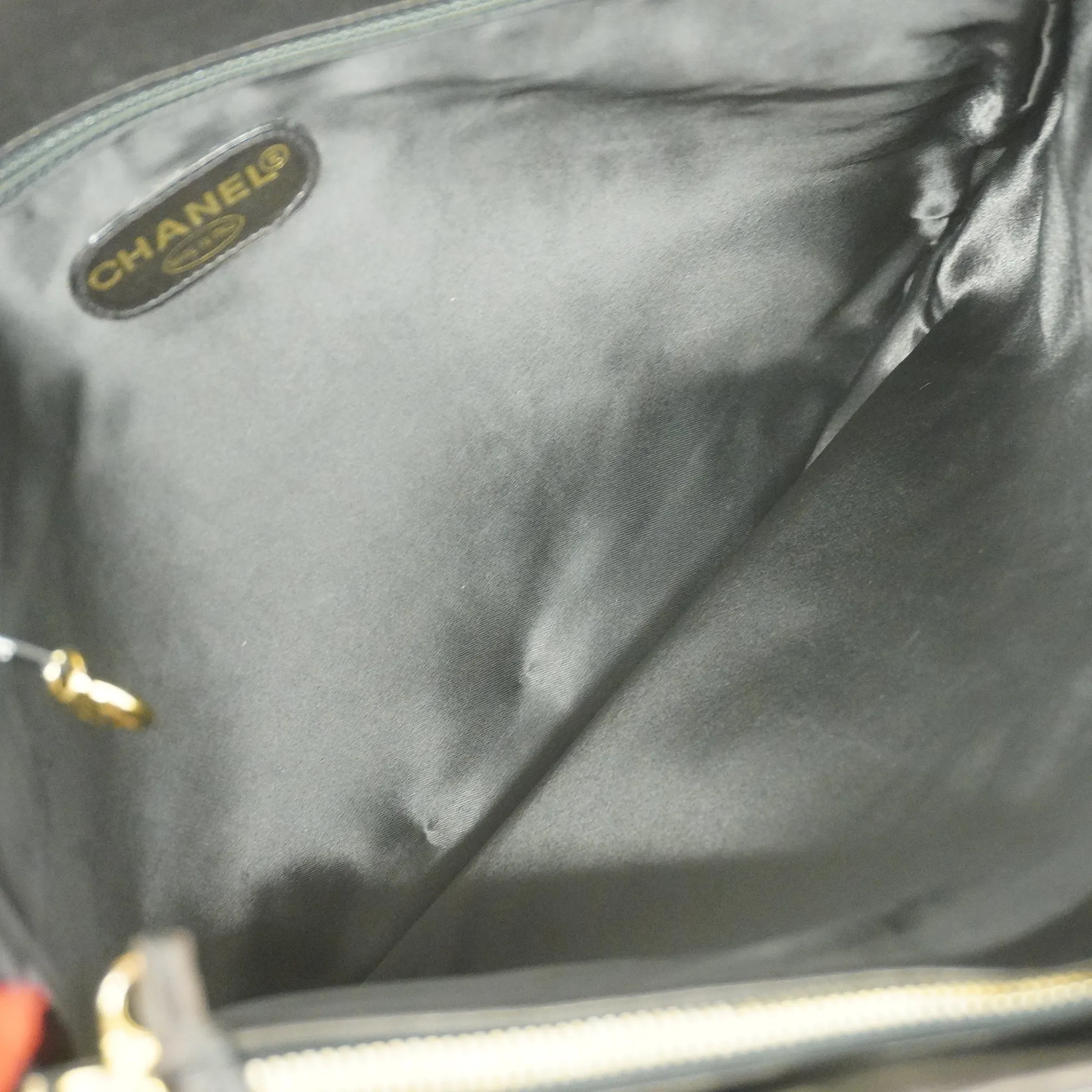 ChanelAuth  Matelasse Lambskin Women's Leather Shoulder Bag Black