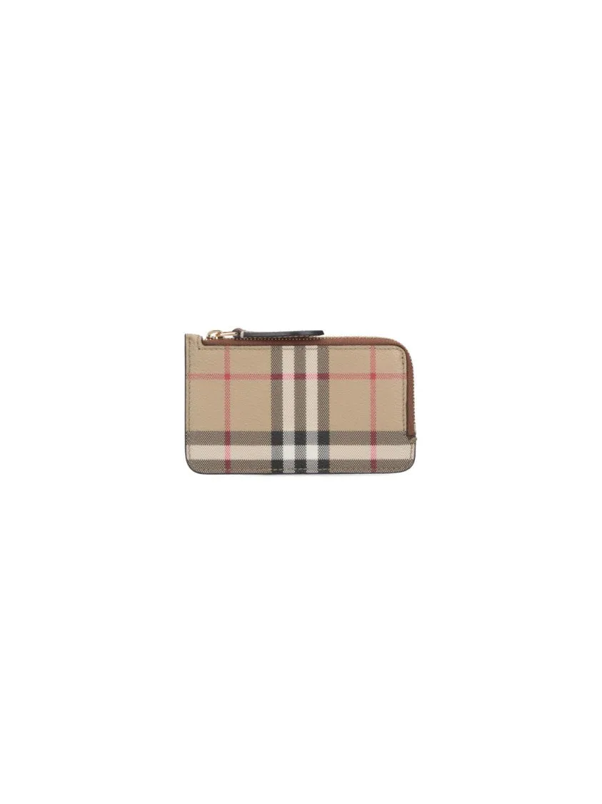 Check" Wallet ?Beige