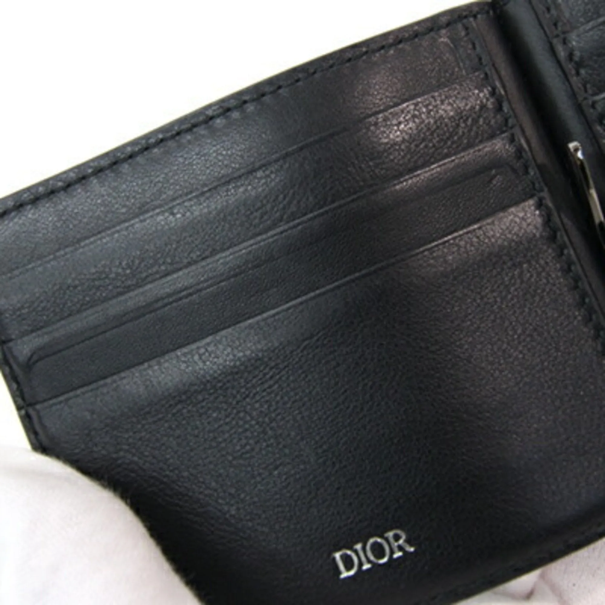 Christian Dior Leather Money Clip (Pre-Owned)
